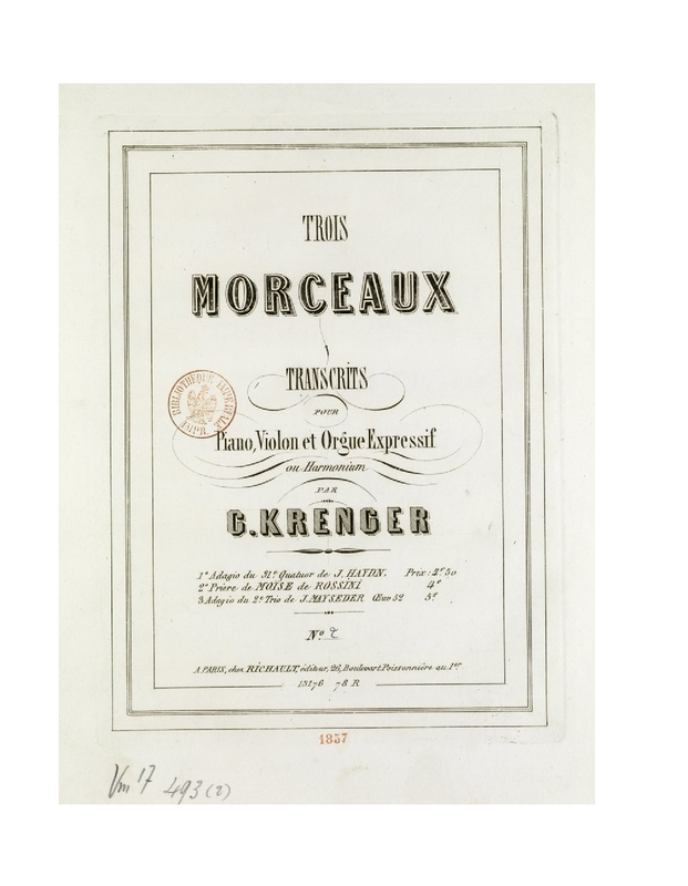 3 Morceaux transcrits