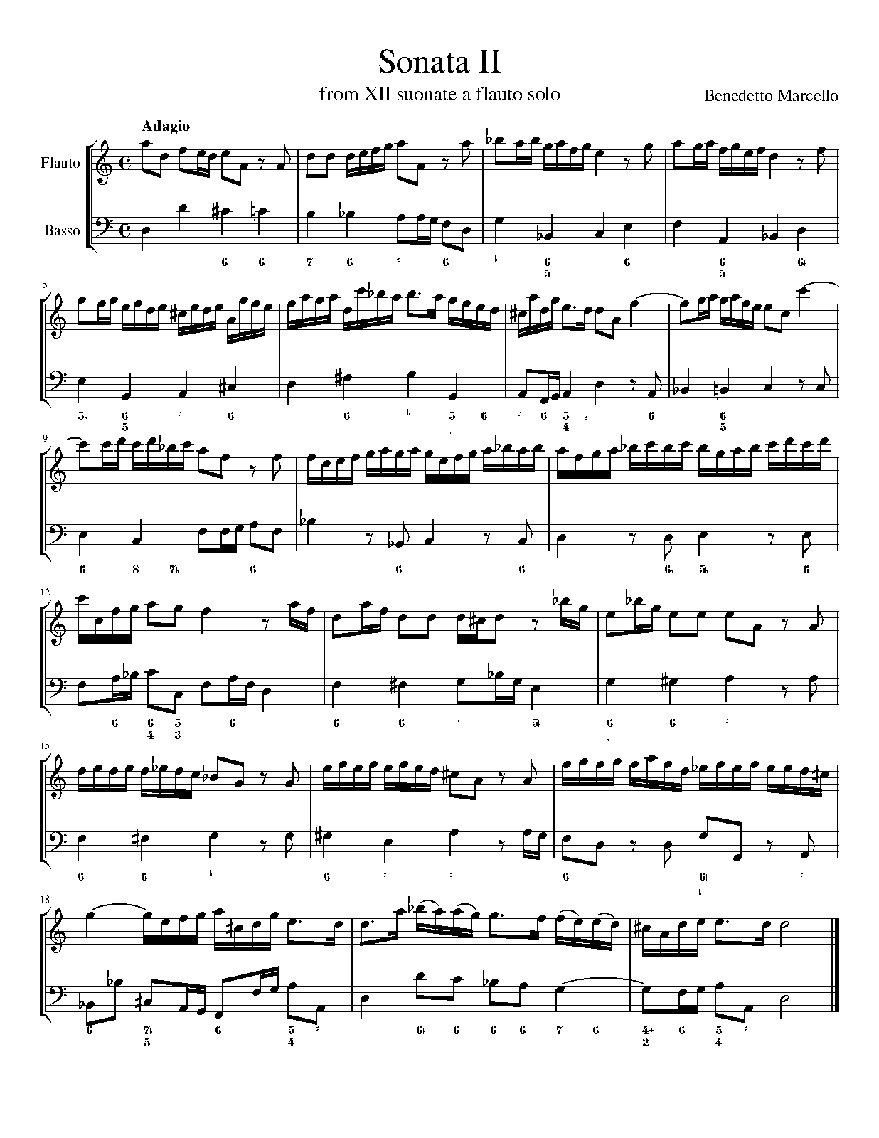 Recorder Sonata in D minor, S.762 (Marcello, Benedetto) IMSLP