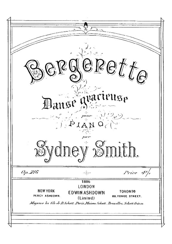 Bergerette, Op.216 (Smith, Sydney) IMSLP