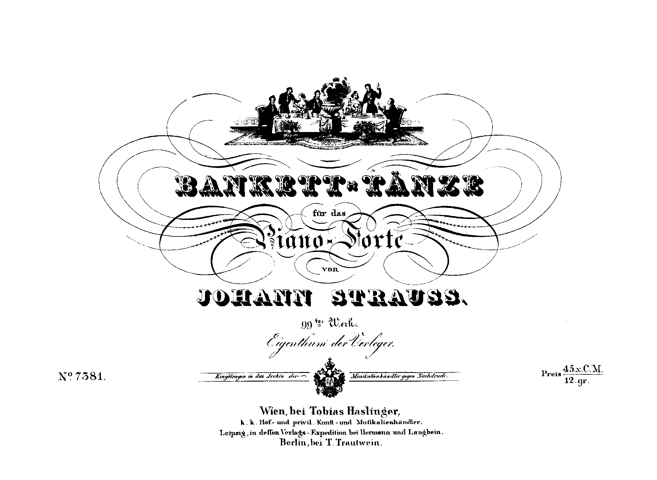 Bankett-Tänze, Op.99