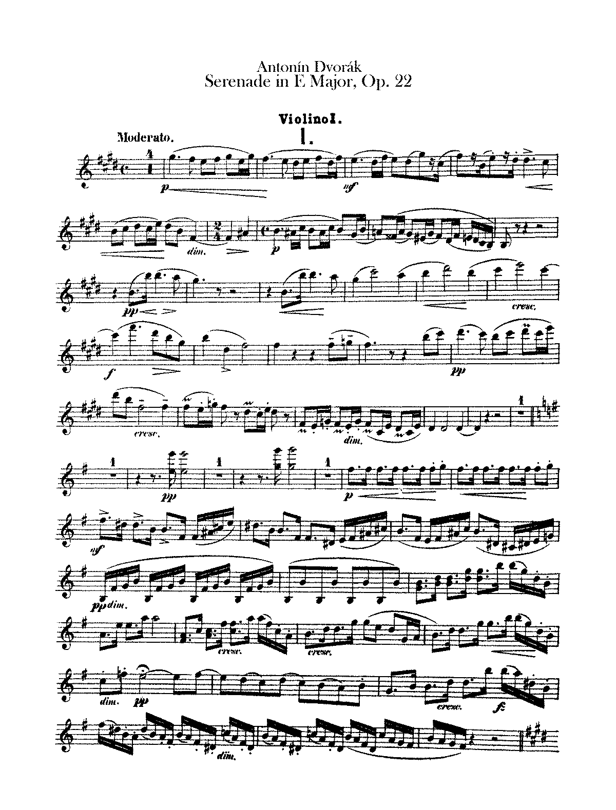 Serenade for Strings, Op.22 (Dvořák, Antonín) IMSLP Free Sheet Music