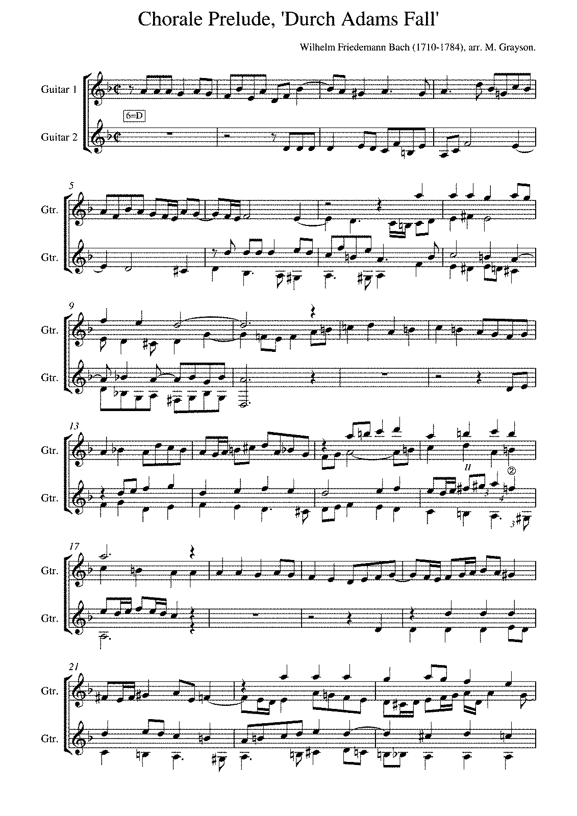 Choral Preludes, F.38 (Bach, Wilhelm Friedemann) - IMSLP