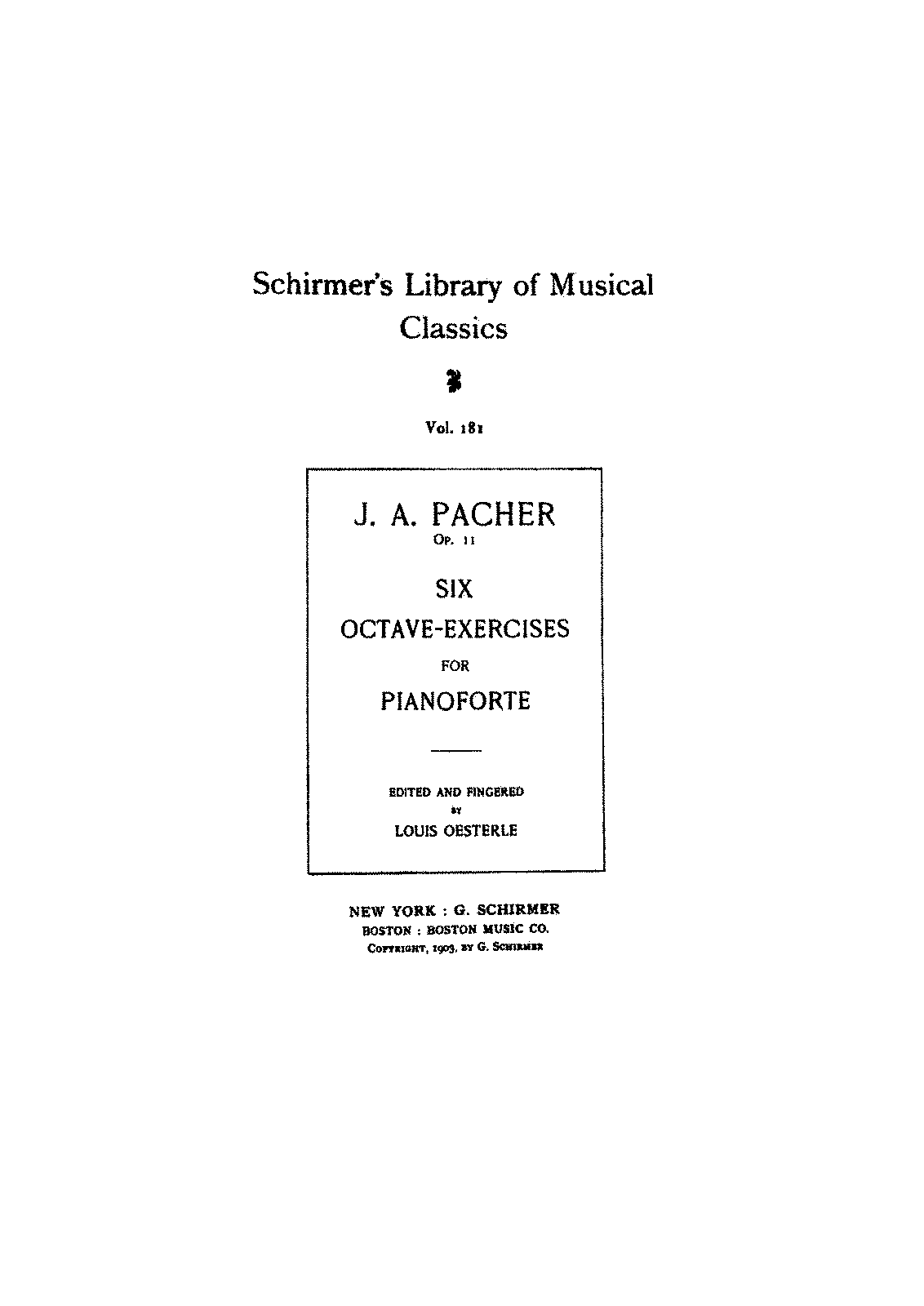 6 Octaven-Übungen, Op.11 (Pacher, Josef Adalbert) - IMSLP