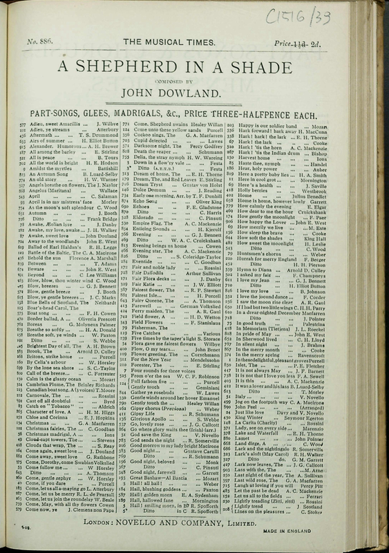 A Shepherd in a Shade his Plaining Made