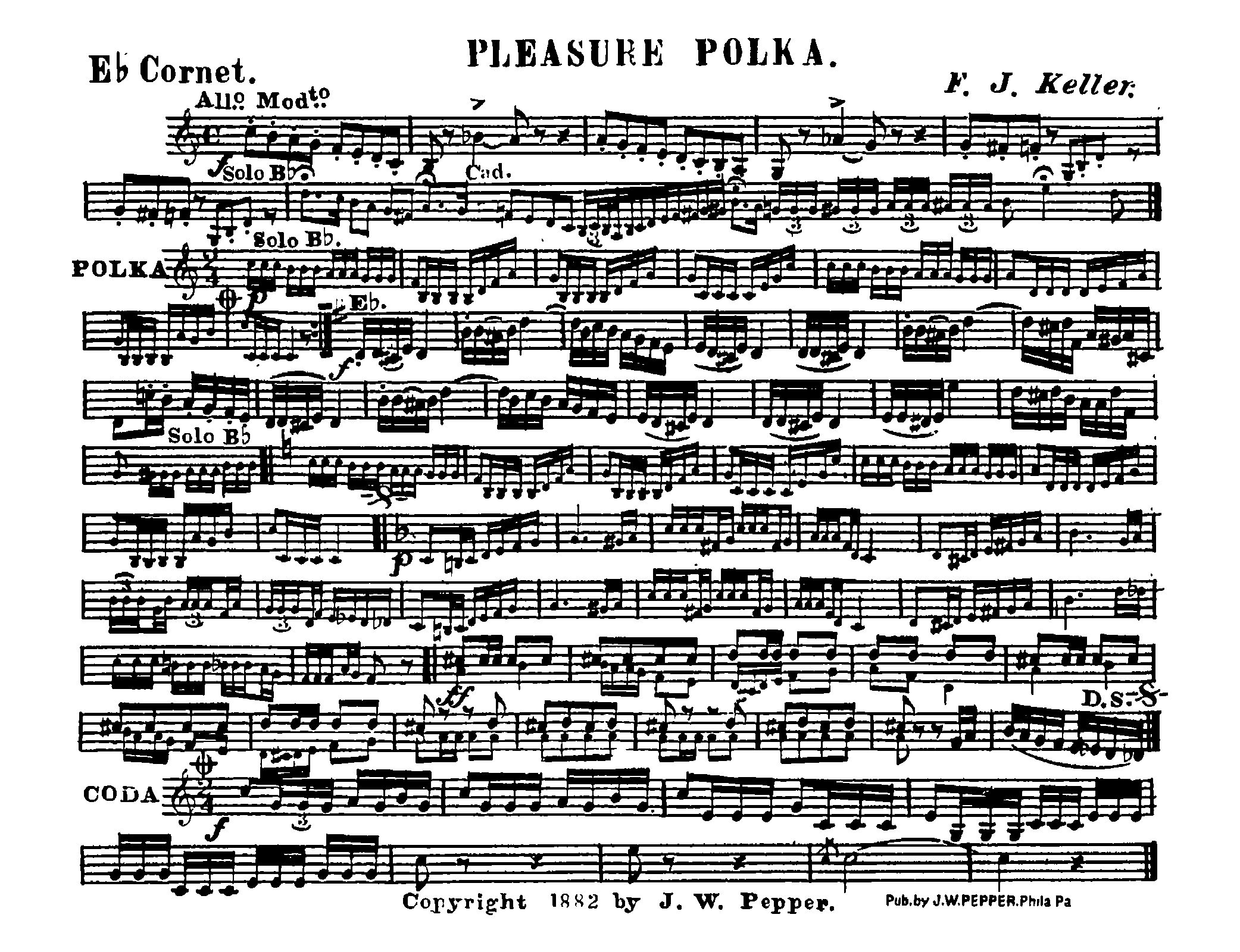 Pleasure Polka (Keller, F.J.) IMSLP