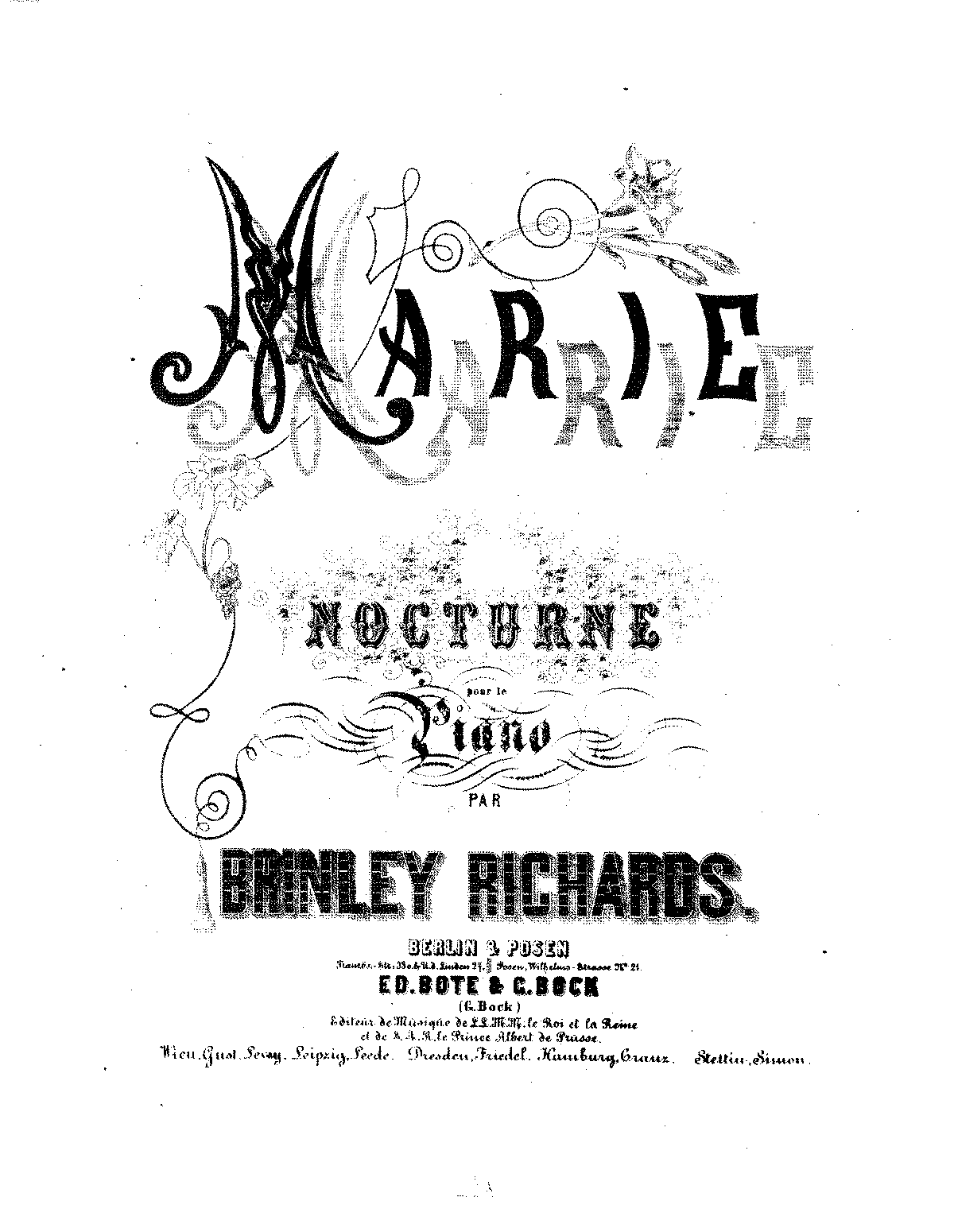 Marie, Op.60 (Richards, Brinley) - IMSLP: Free Sheet Music PDF Download