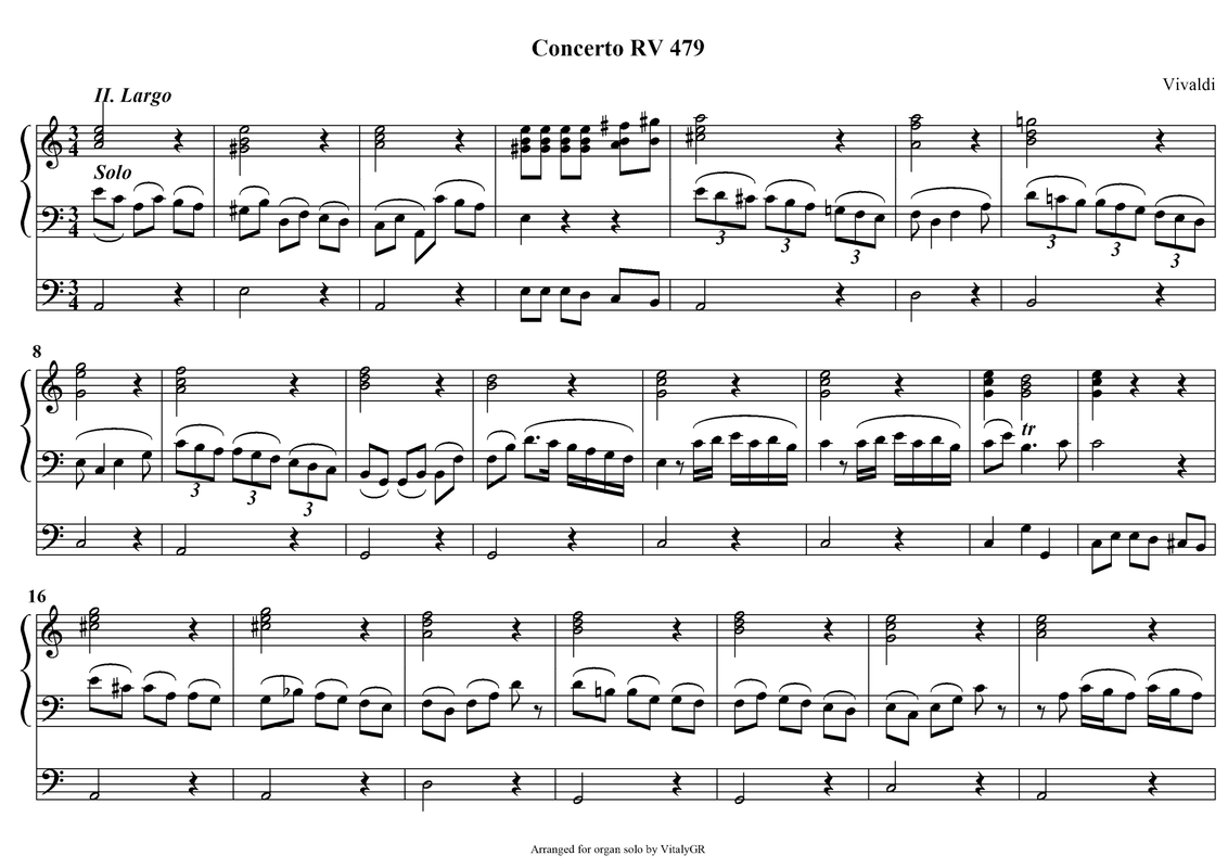 Bassoon Concerto in C major, RV 479 (Vivaldi, Antonio) IMSLP