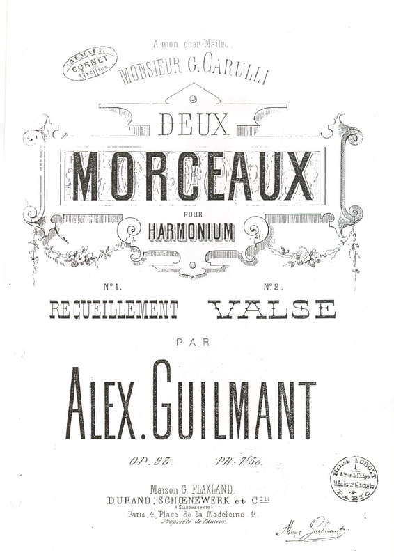 2 Morceaux pour harmonium