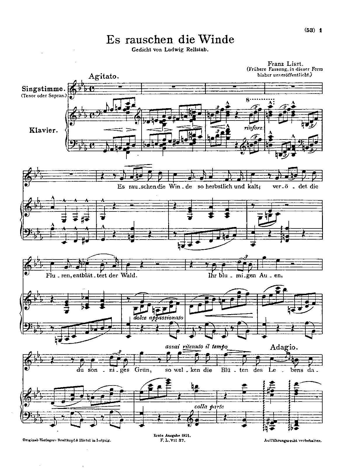 Es rauschen die Winde