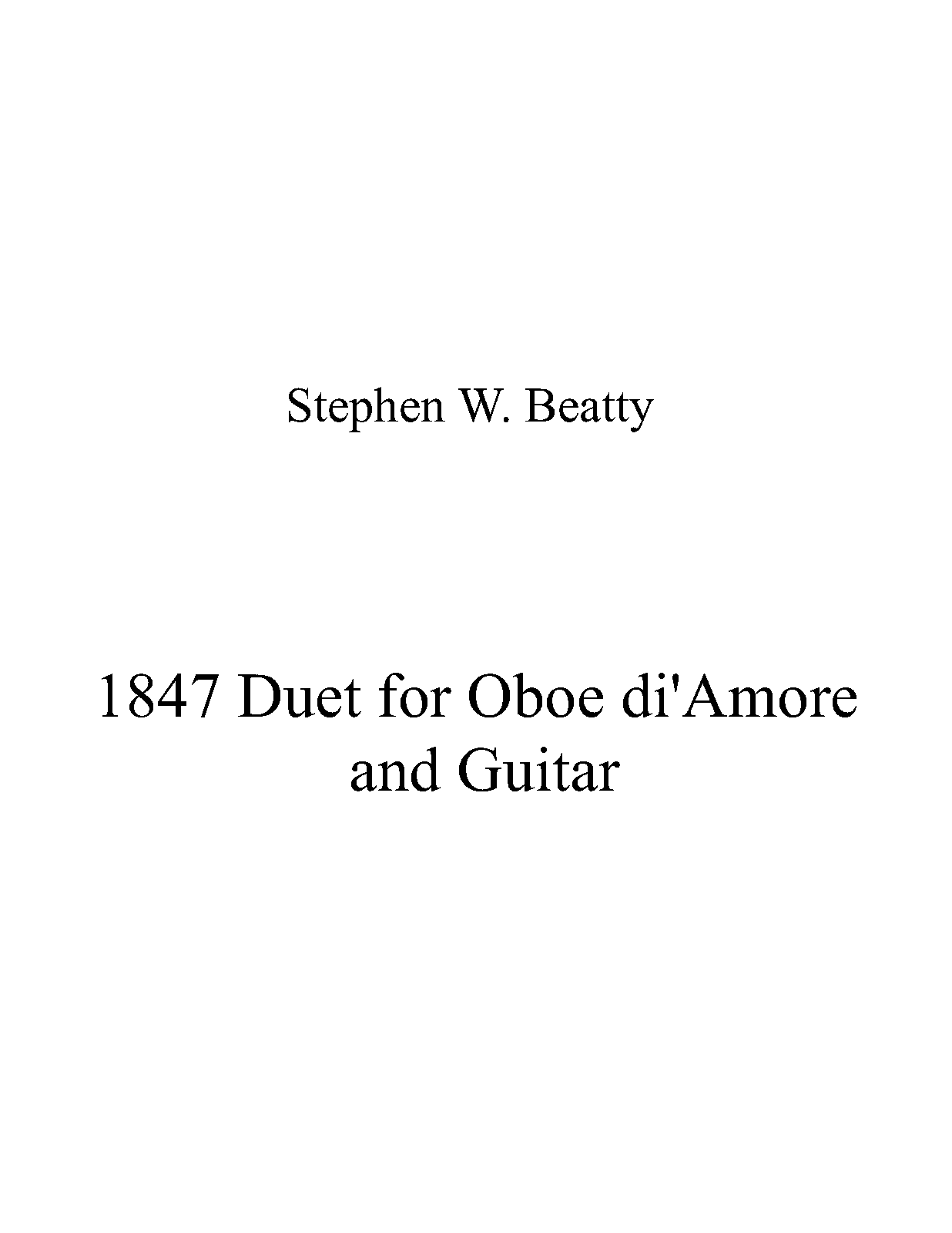 Duet for Oboe d'amore and Guitar, Op.1847 (Beatty, Stephen W.) IMSLP