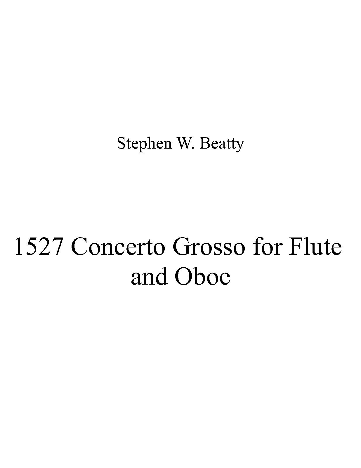 Concerto Grosso for Flute and Oboe, Op.1527 (Beatty, Stephen W.) IMSLP