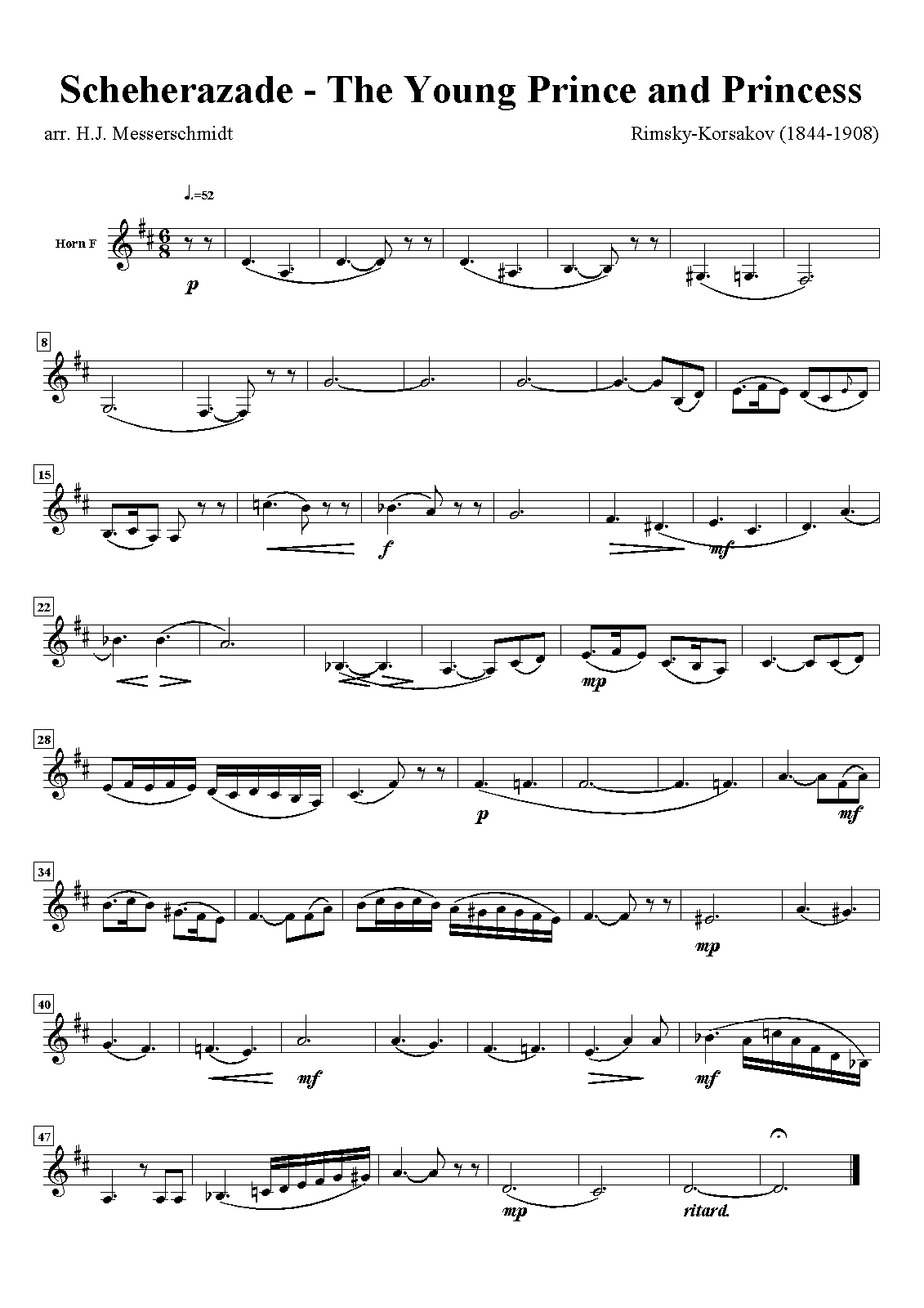 File:PMLP4406-Scheherazade-The Young Prince and Princess - HornF.pdf