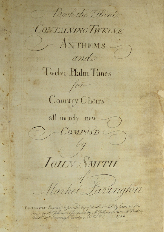 12 Anthems and 12 Psalm Tunes, 3rd Book (Smith of Market Lavington, John) IMSLP