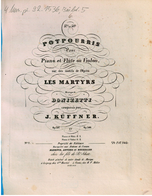 Potpourri for Flute or Violin and Piano No.58
