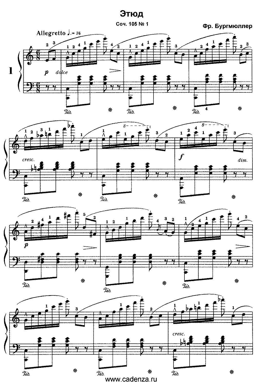 Этюд ноты. Бургмюллер этюды ор.105. Этюд Простодушие Бургмюллер Ноты. Бургмюллер Этюд до мажор. Бургмюллер этюды для 4 класса.