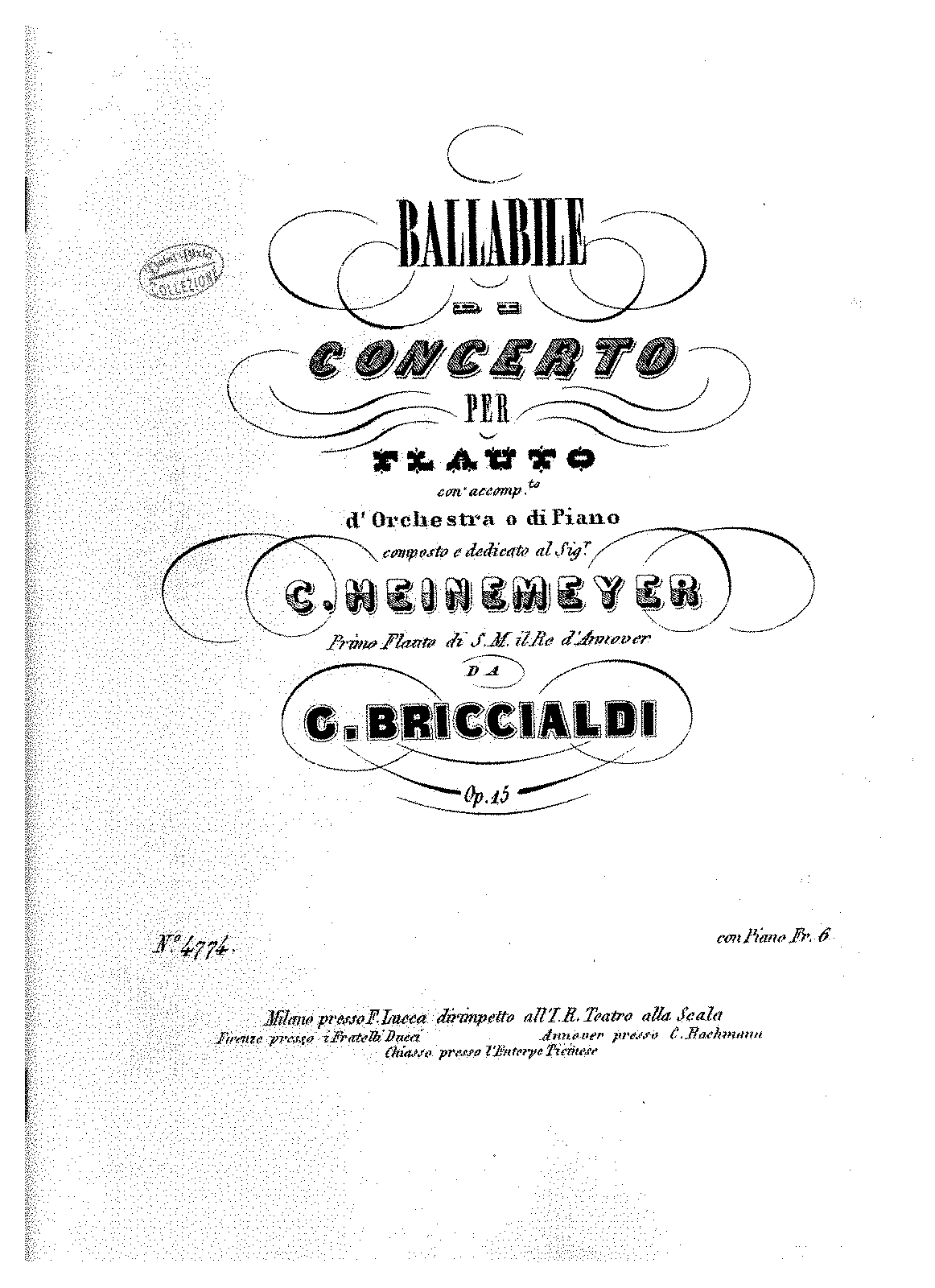 Ballabile di Concerto, Op.15 (Briccialdi, Giulio) - IMSLP