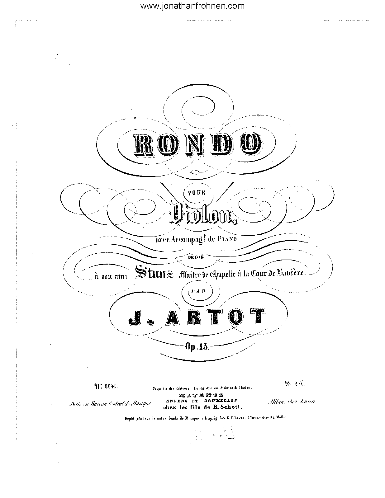 Rondo, Op.15 (Artôt, Alexandre Joseph) - IMSLP: Free Sheet Music PDF ...