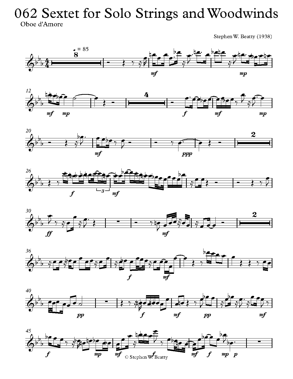 Sextet for Solo Strings and Woodwinds, Op.62 (Beatty, Stephen W.) IMSLP