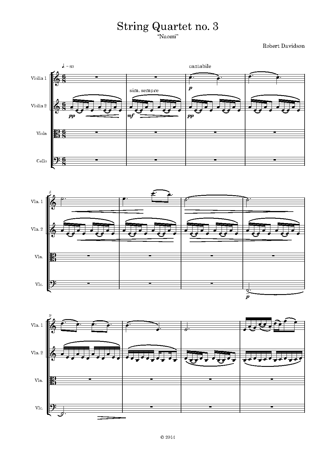 String Quartet No.3 (Davidson, Robert) IMSLP