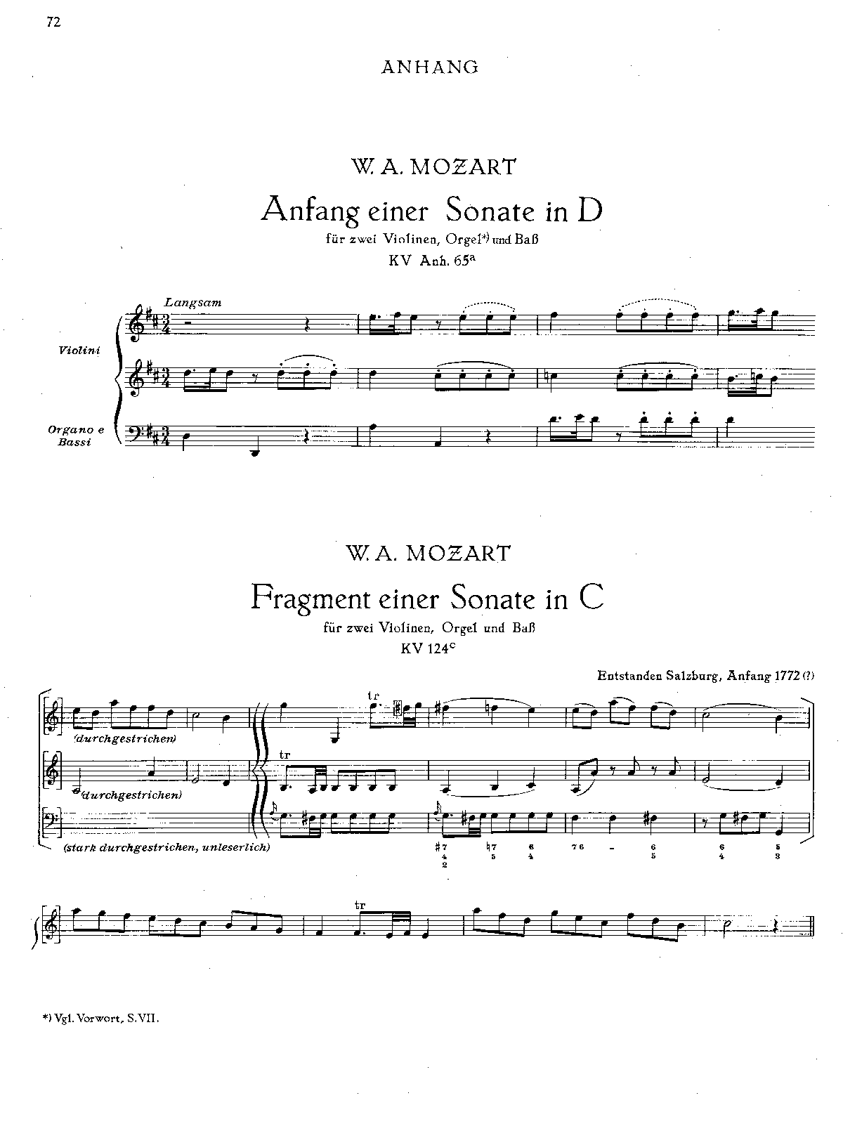 Church Sonata in D major