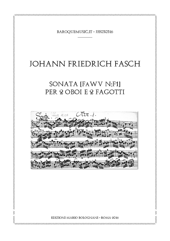 Sonata for 2 Oboes and 2 Bassoons, FaWV NF1 (Fasch, Johann Friedrich