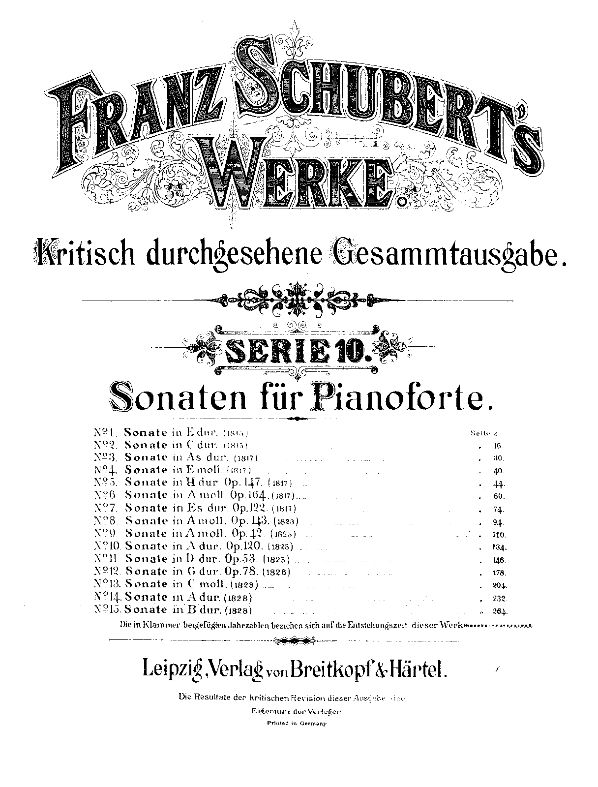 Piano Sonata in E major