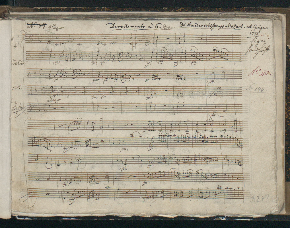 Divertimento in F major, K.247 (Mozart, Wolfgang Amadeus) IMSLP Free