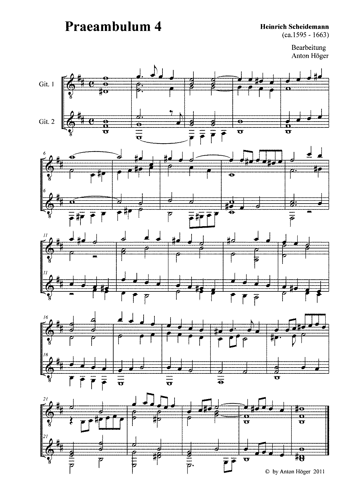 Praeambulum in D minor, WV 32 (Scheidemann, Heinrich) - IMSLP