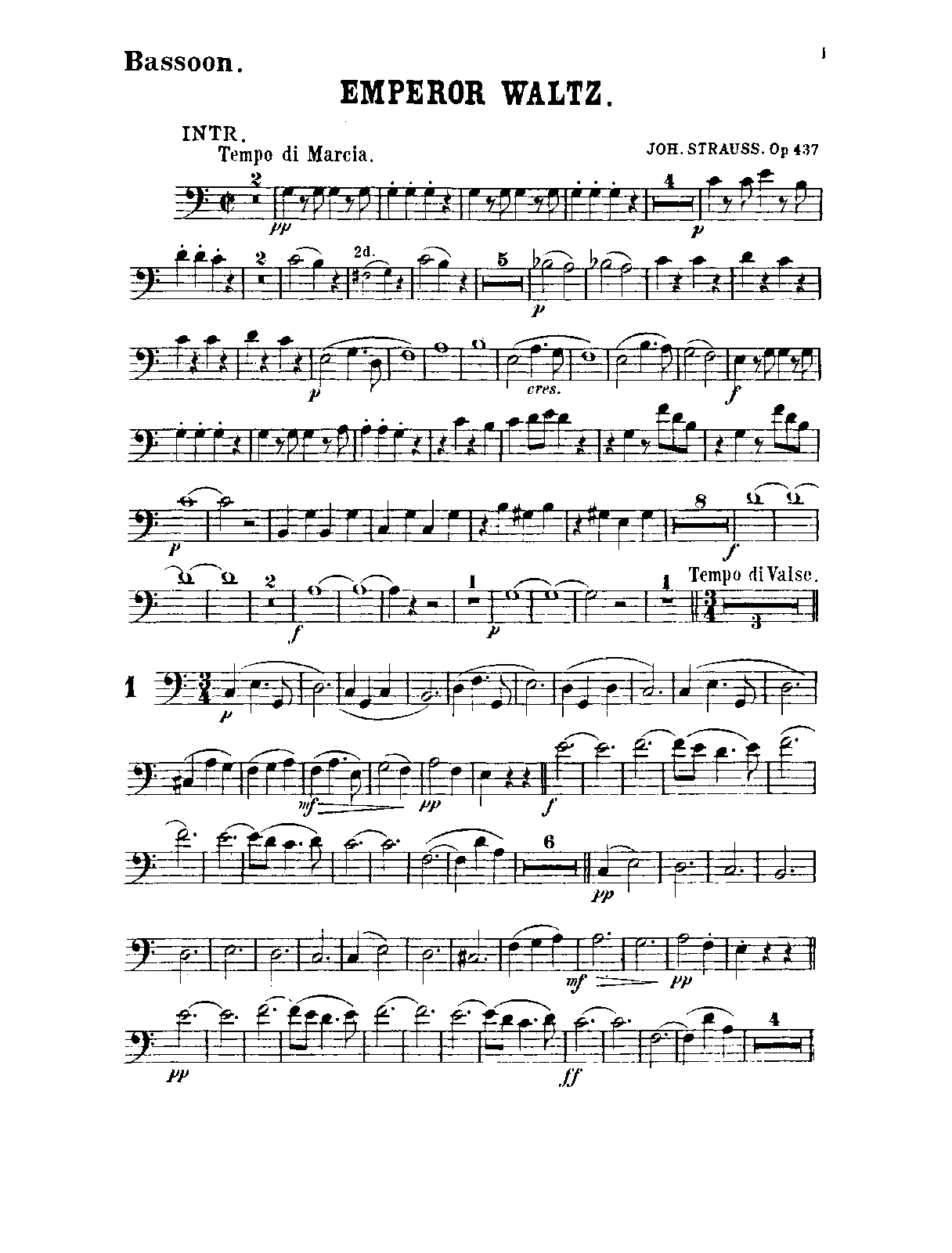 File:PMLP39963-Strauss Jr. Kaiser-Walzer, Op.437 (arr. Orch. Seredy) - Bassoon.pdf