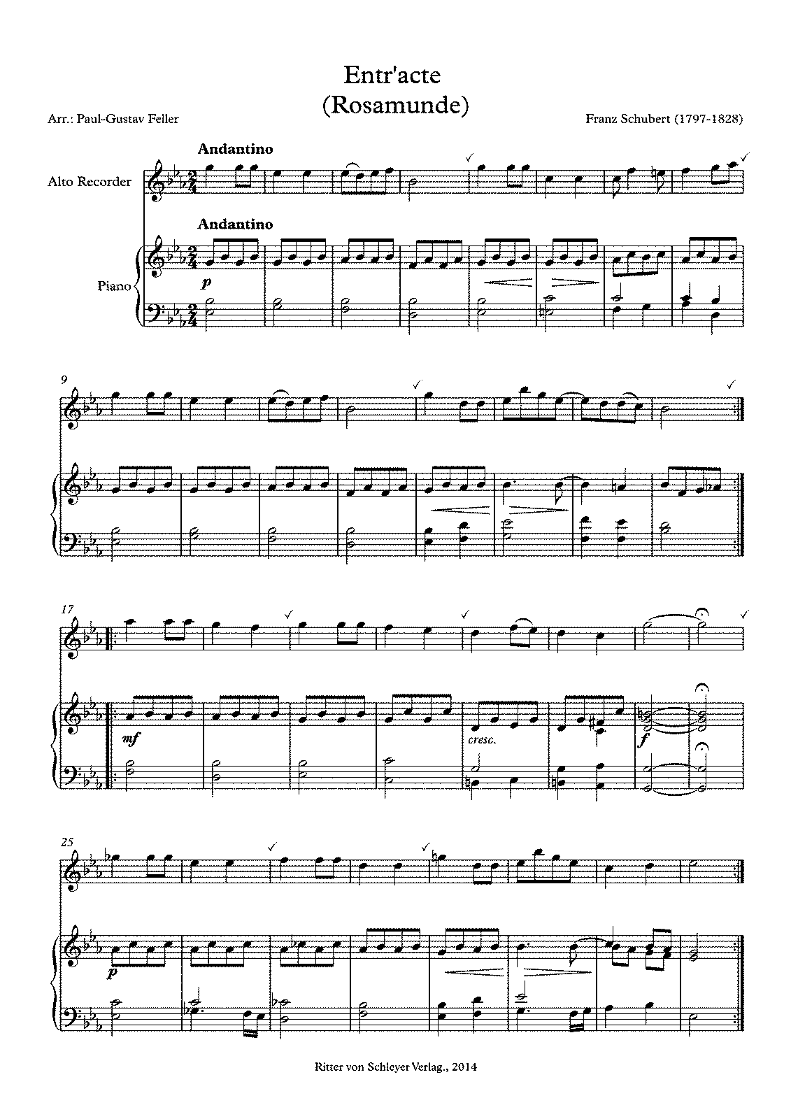 Rosamunde, D.797 (Schubert, Franz) - IMSLP: Free Sheet Music PDF Download