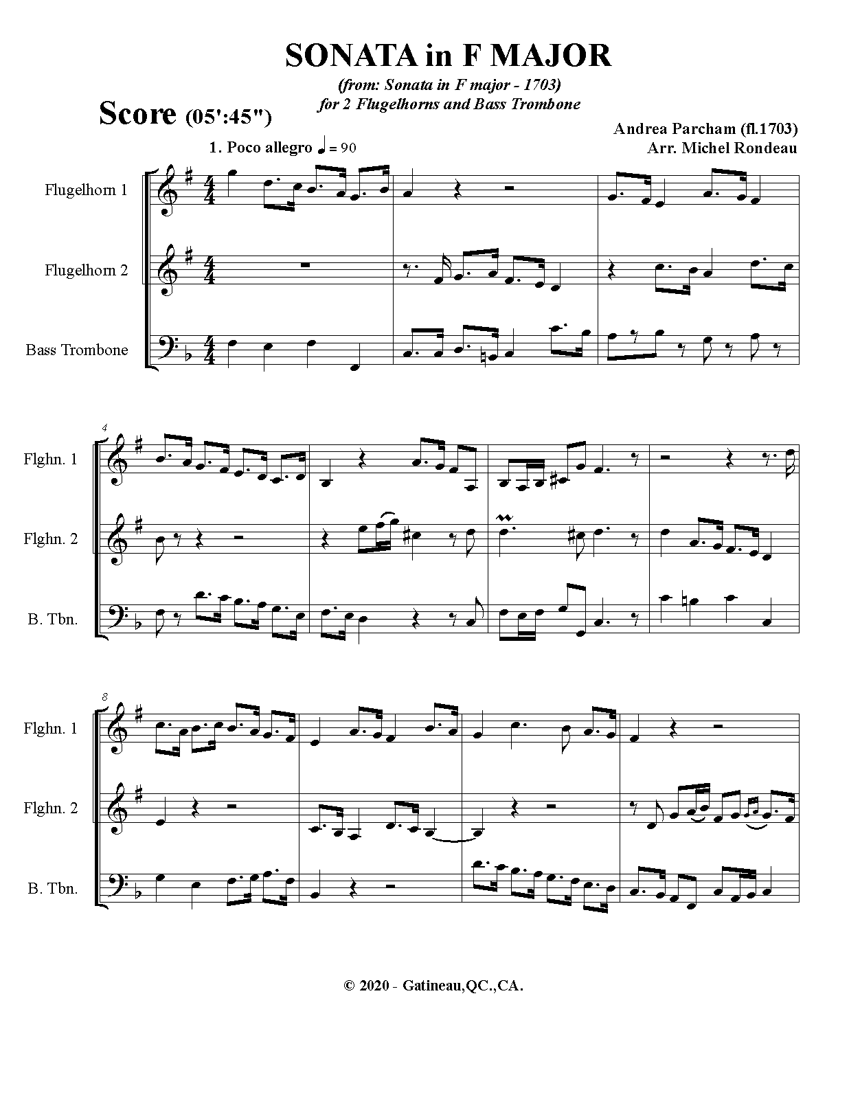 Recorder Sonata in G major (Parcham, Andrew) IMSLP