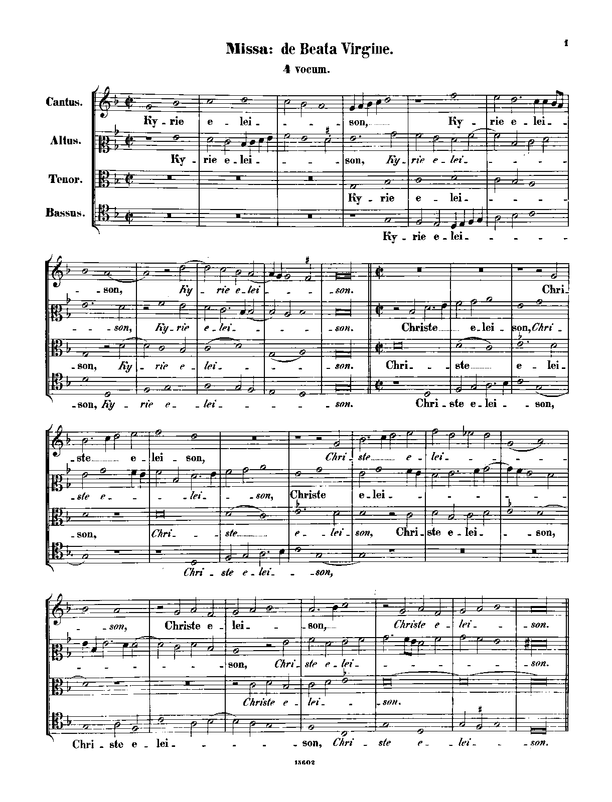 Missa de Beata Virgine