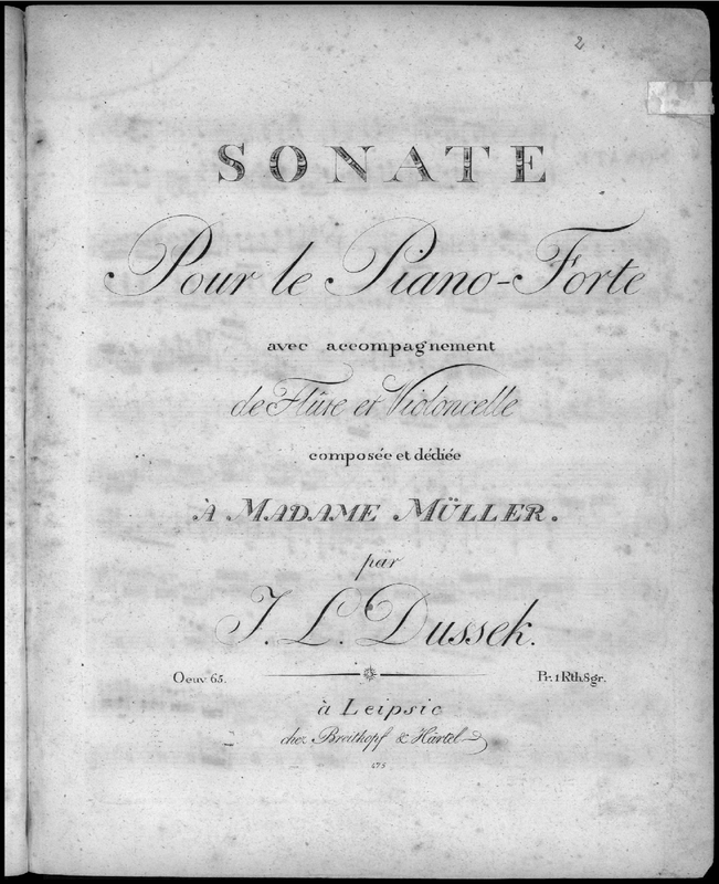 Sonata for Flute, Cello and Piano