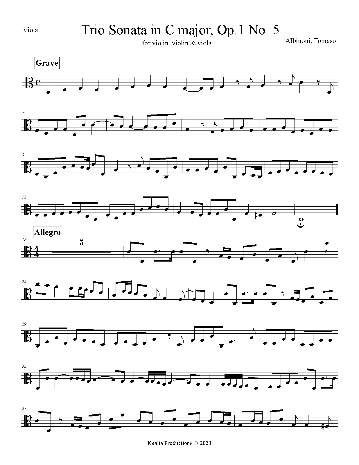 Trio Sonata in C major