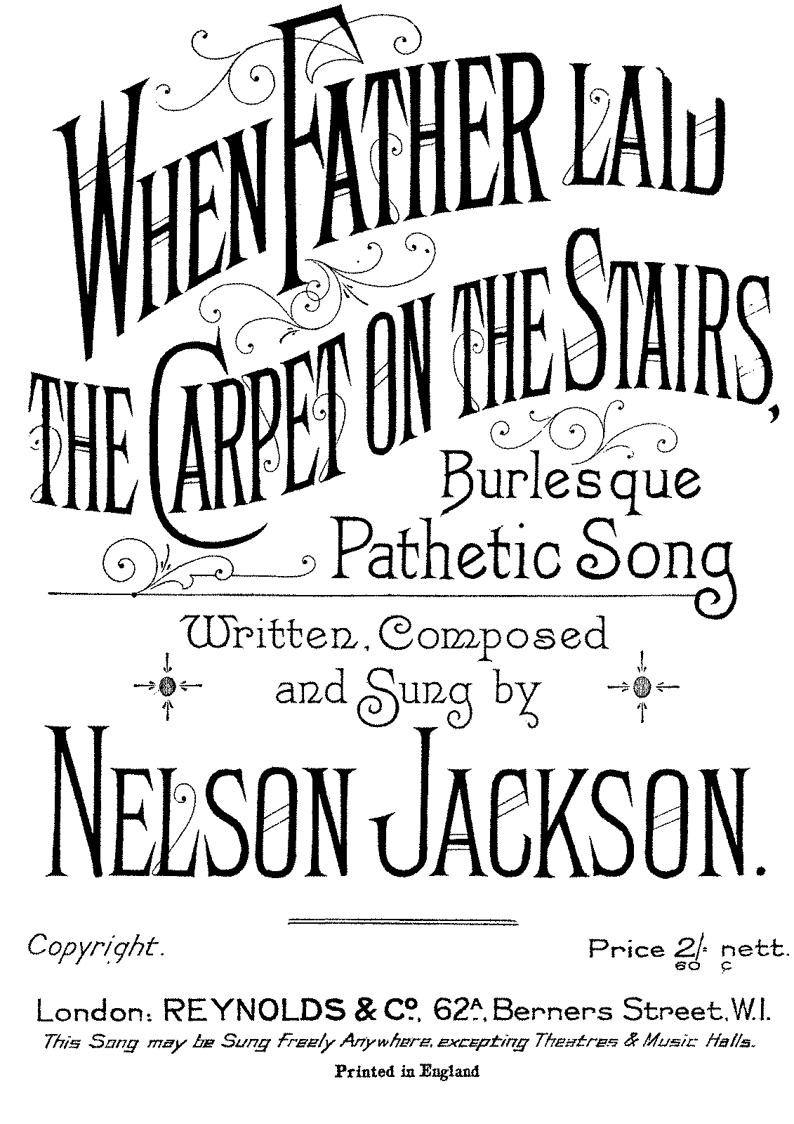 When Father Laid The Carpet On The Stairs (Jackson, Nelson) - IMSLP