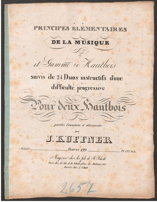 Oboe Method, Op.199 (Küffner, Joseph) IMSLP