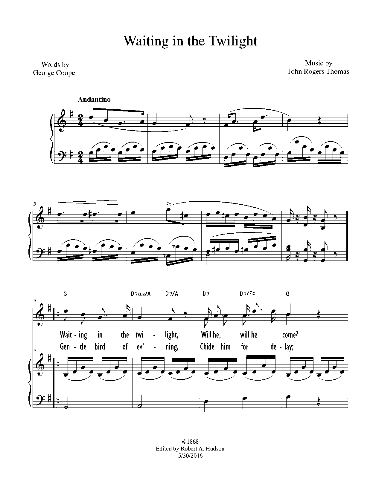 Waiting in the Twilight (Thomas, John Rogers) IMSLP