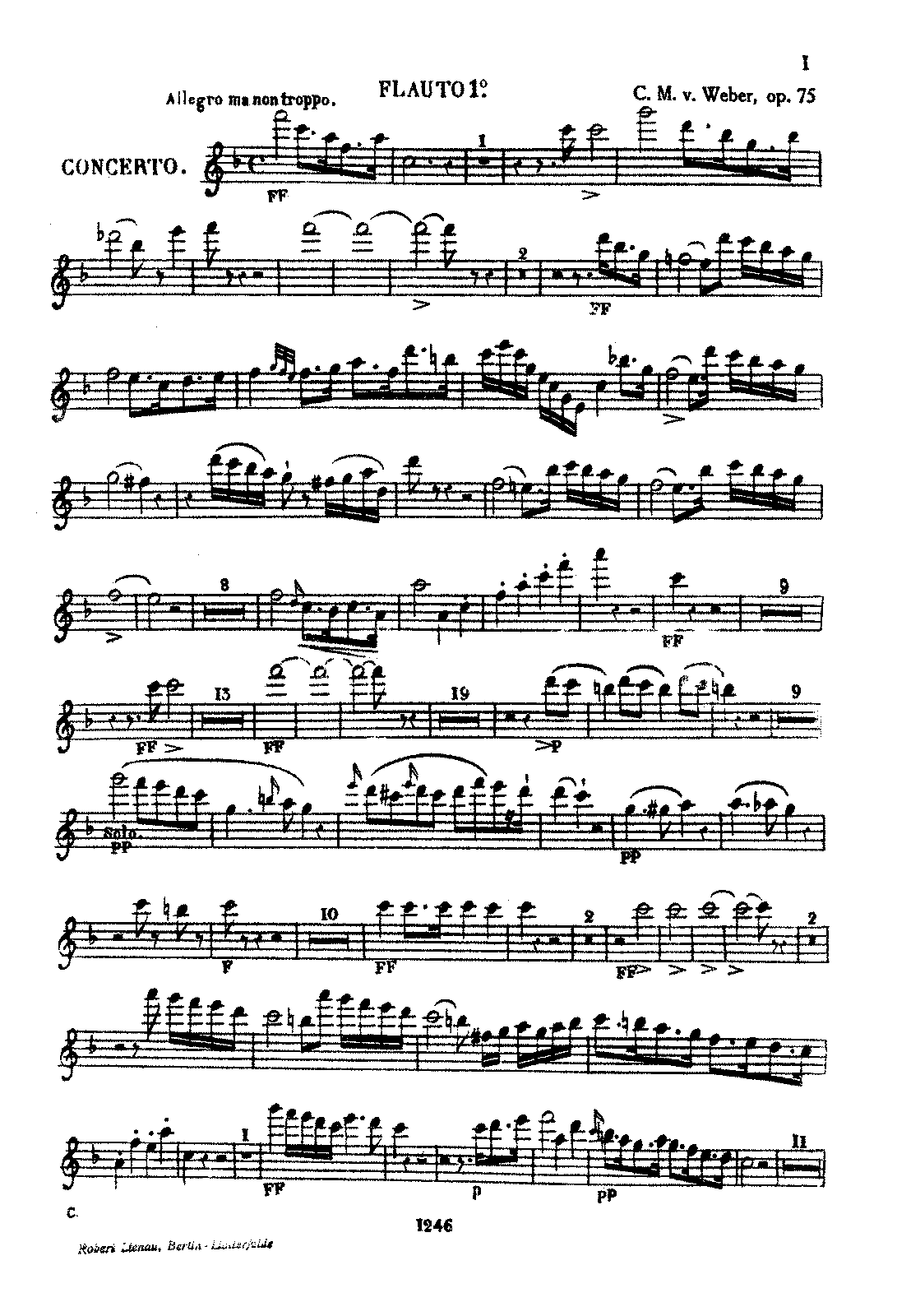 Bassoon Concerto in F major, Op.75 (Weber, Carl Maria von) IMSLP