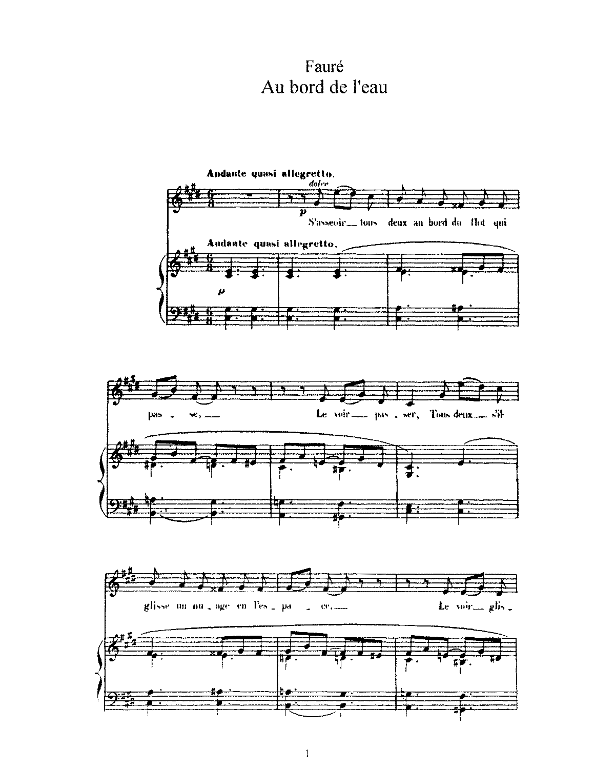 3 Songs, Op.8 (Fauré, Gabriel) - IMSLP: Free Sheet Music PDF Download