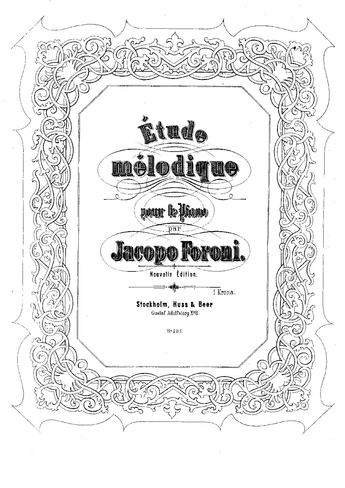 Etude melodique (Foroni, Jacopo) IMSLP