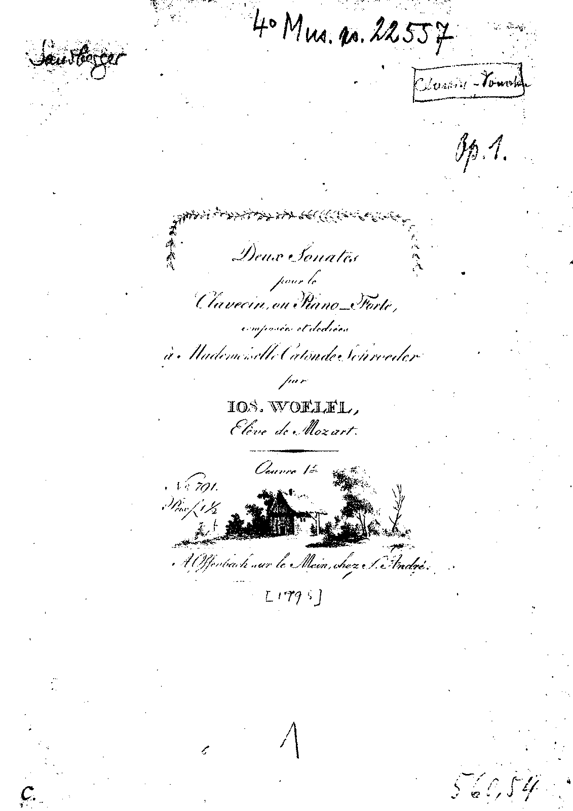 2 Piano Sonatas, Op.1 (woelfl, Joseph) - Imslp