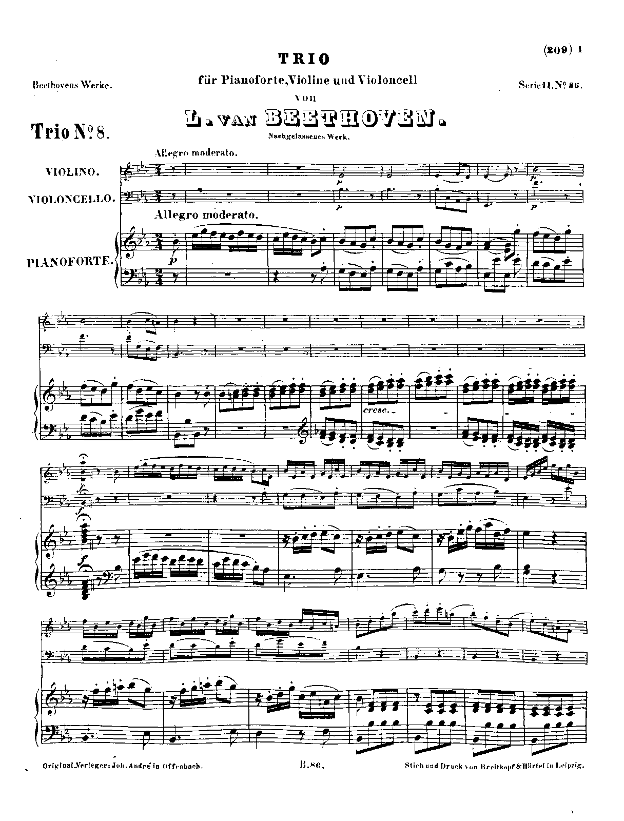 Piano Trio in E-flat major