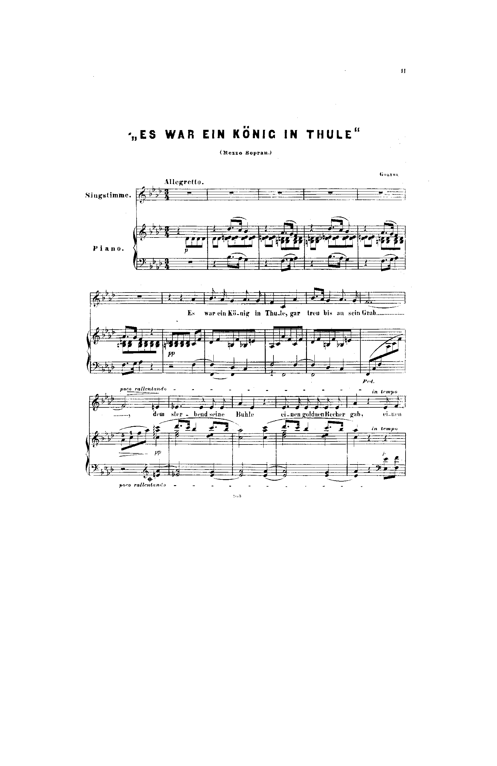 Es war ein König in Thule