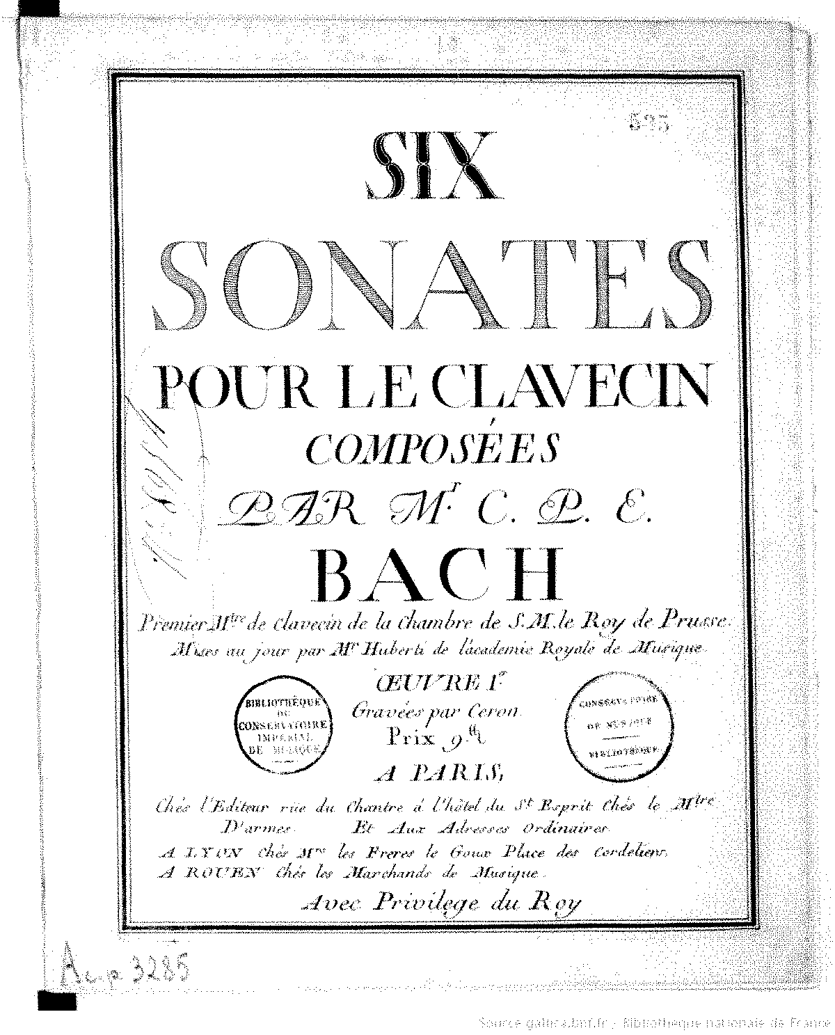 6 Keyboard Sonatas, Op.1 (Bach, Carl Philipp Emanuel) - IMSLP: Free