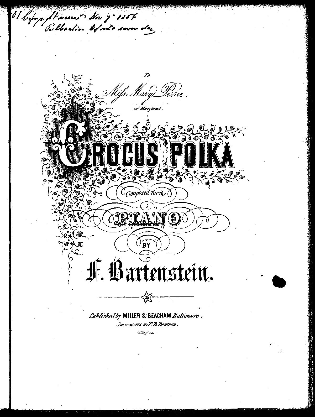 The Crocus Polka (Bartenstein, F.) - IMSLP