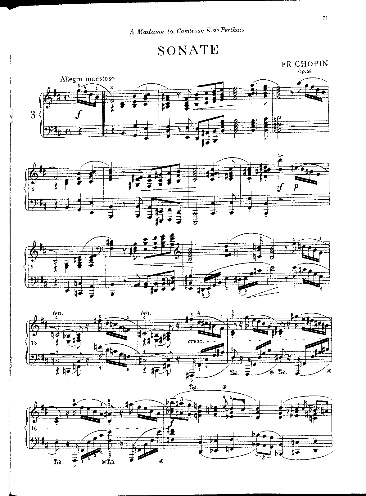 Piano Sonata No.3, Op.58 (Chopin, Frédéric) - IMSLP: Free Sheet Music ...