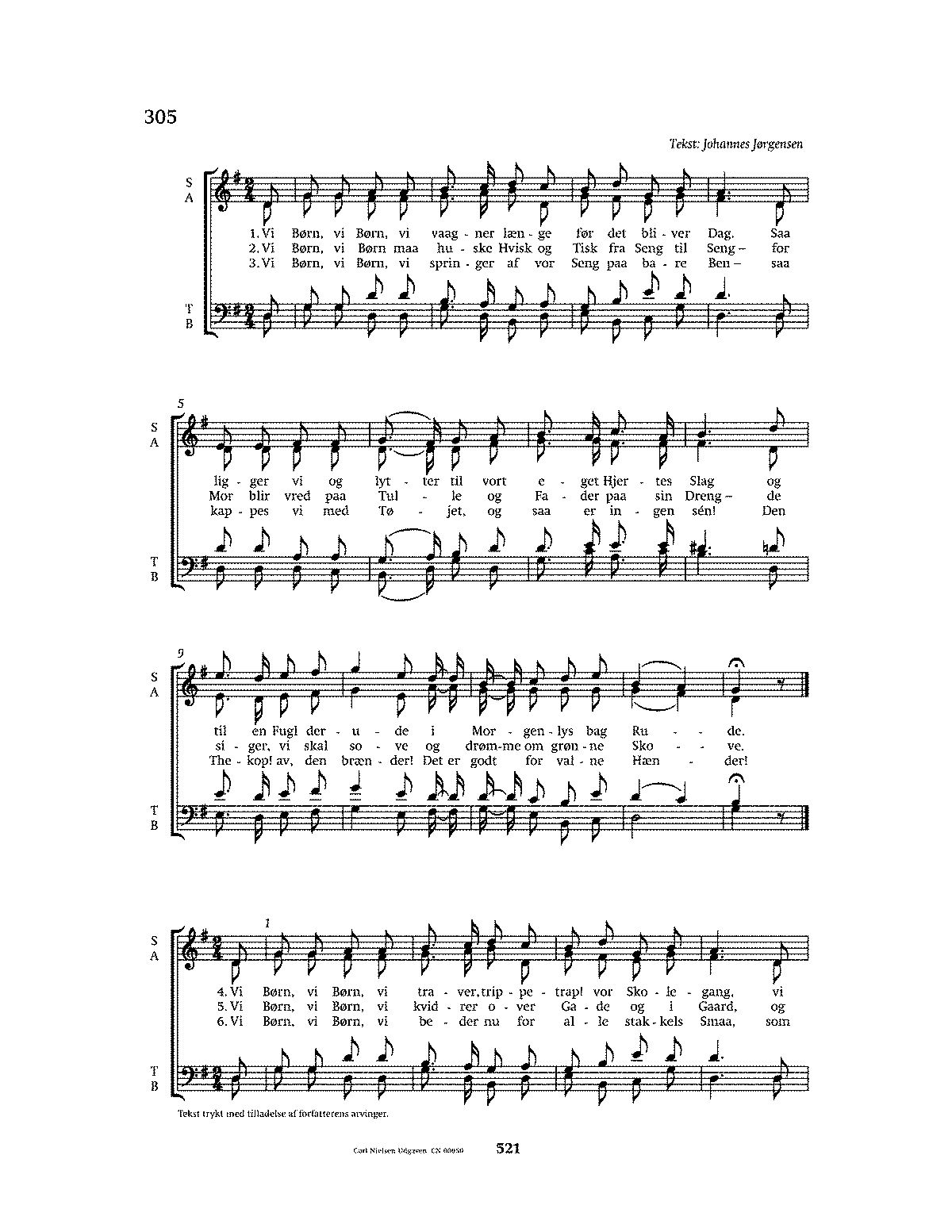 Børnehjælpsdagens Sang, CNW 293 (Nielsen, Carl) - IMSLP