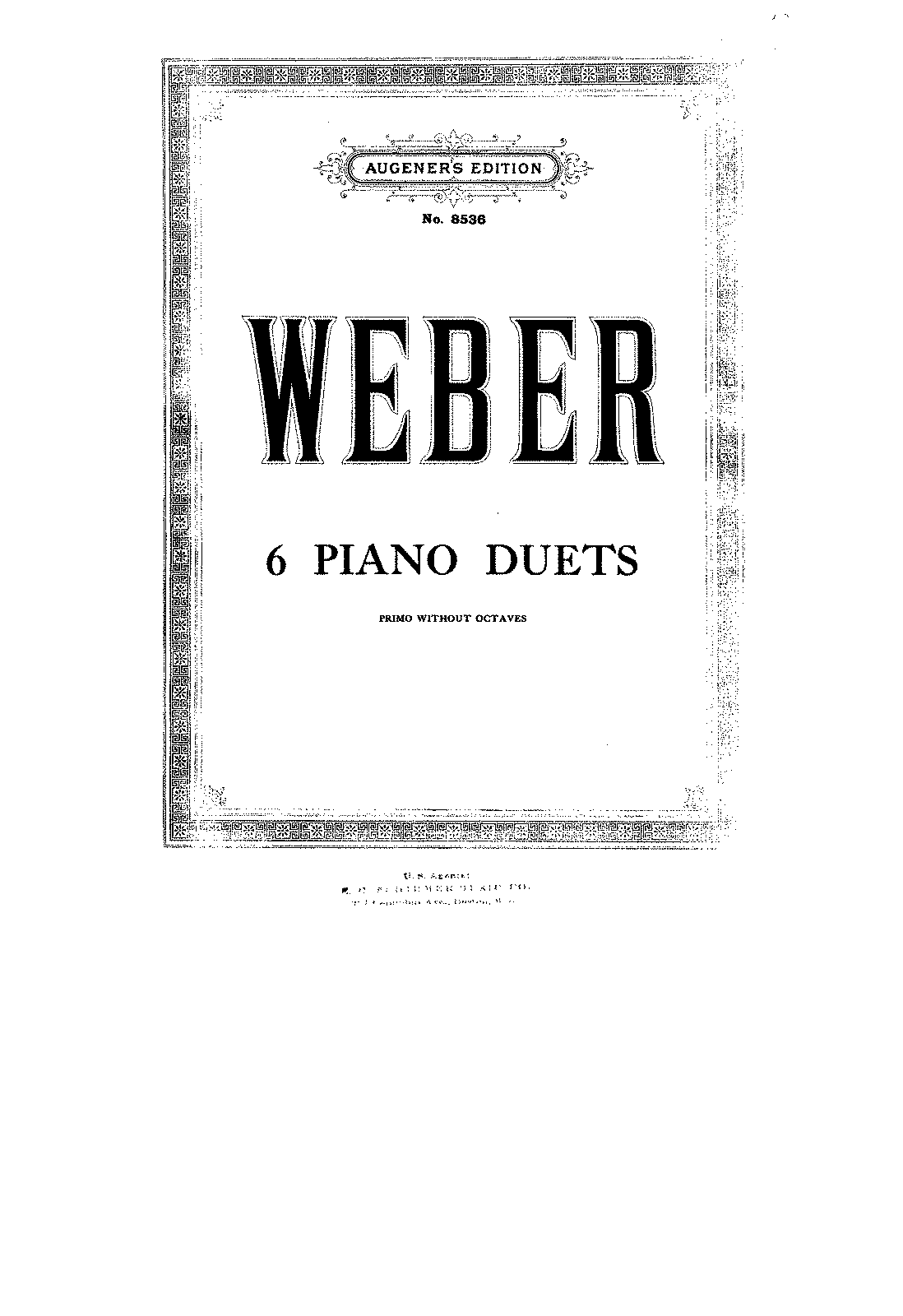 6 Piano Duets (Weber, Carl Maria von) - IMSLP