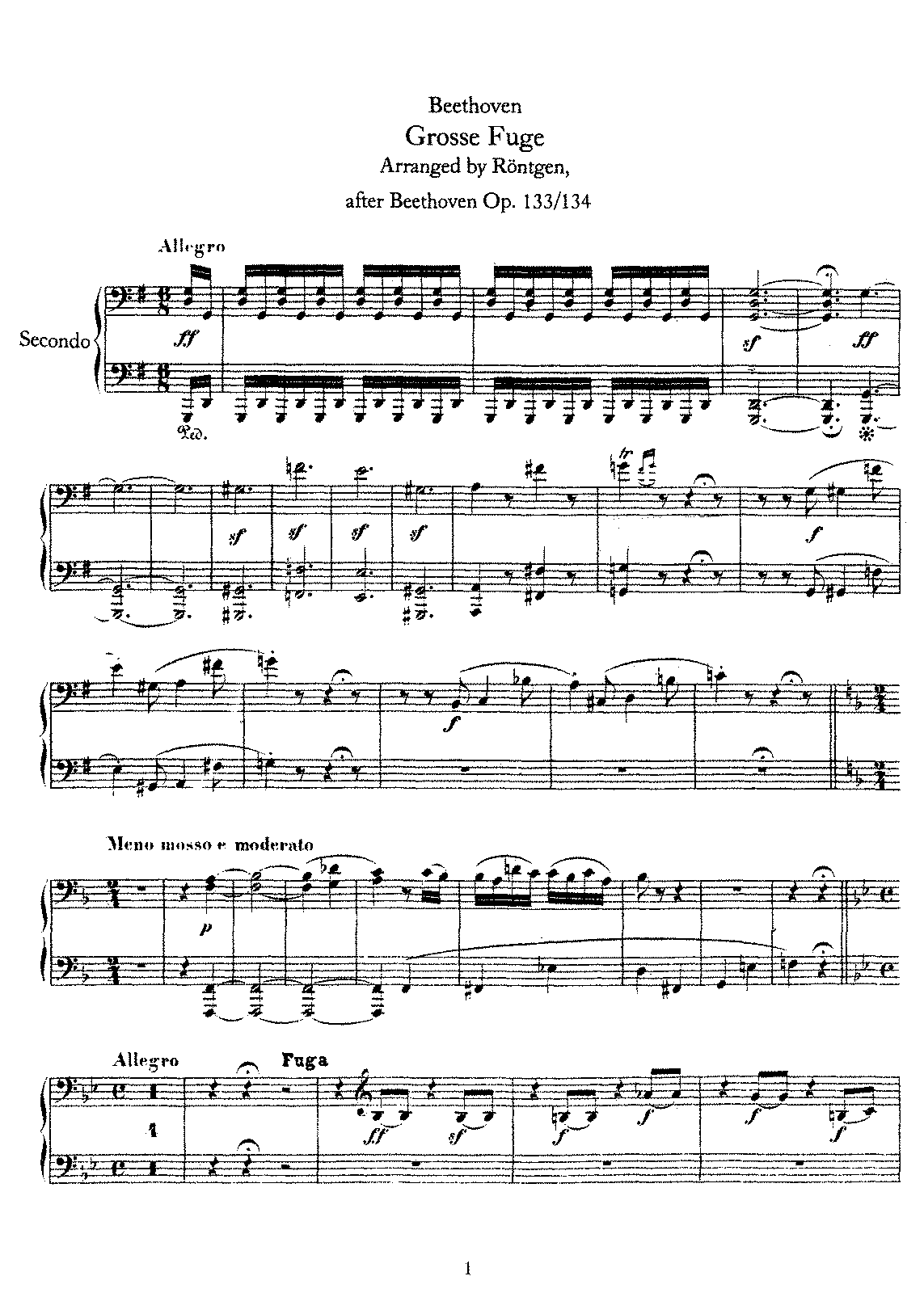 Große Fuge, Op.133 (Beethoven, Ludwig Van) - IMSLP: Free Sheet Music ...