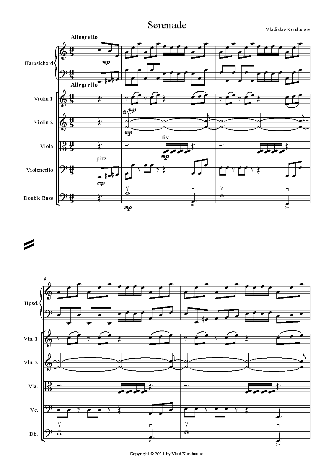 Serenade for Bassoon and Strings (Korshunov, Vlad) IMSLP